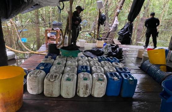 Fuerza de Tarea Conjunta Omega desmanteló laboratorio de clorhidrato de cocaína, en Guaviare
