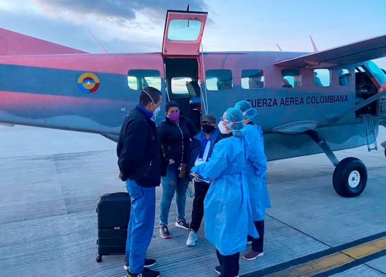 Fuerza Aérea Colombiana brinda oportuno traslado aéromedico a niño, de 11 años, en el Putumayo