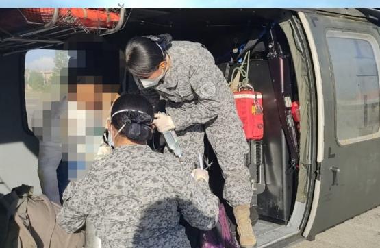  Ángel de metal de la Fuerza Aérea salva la vida de un hombre en zona rural de Antioquia