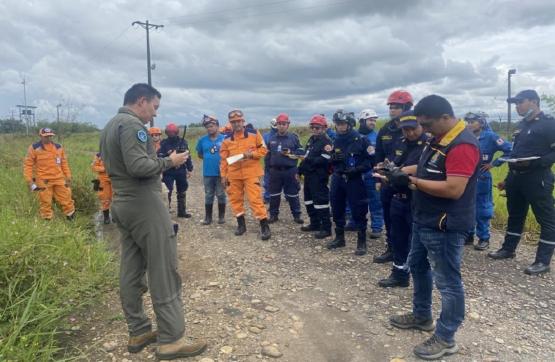 Fuerza Aérea Colombiana capacita organismos de socorro del Meta ante situaciones de emergencia