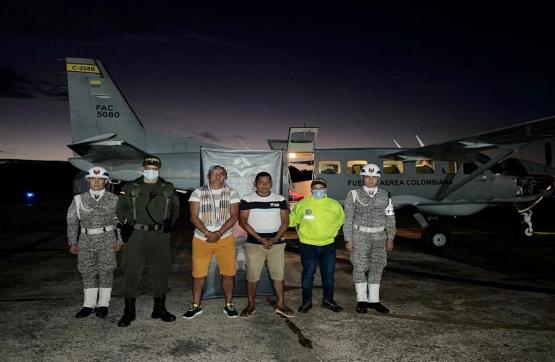 Capturados dos sujetos sindicados de cometer múltiples delitos en el Amazonas
