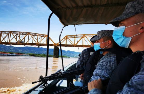 Componente Fluvial de la Fuerza Aérea Colombiana, apoyo permanente sobre el río Magdalena