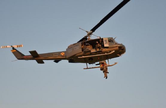 Entrenamiento continuado de las tripulaciones de la Fuerza Aérea Colombiana en Caquetá