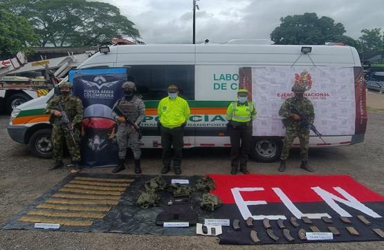 Fuerzas Militares, Policía y fiscalía incautan depósito ilegal de GAO Eln, en Yopal