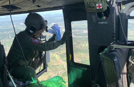 Con misiones aéreas la Fuerza Aérea apoyan proceso de desmovilización en el oriente colombiano