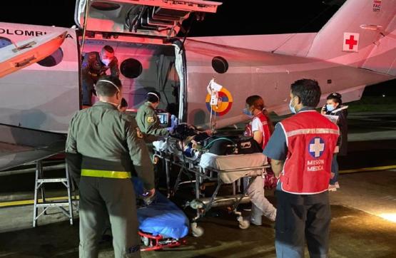  Traslado aeromédico de una menor de 8 años desde Apartadó
