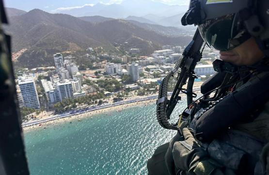 Fuerzas Militares garantizan la seguridad en vías y playas del Caribe colombiano