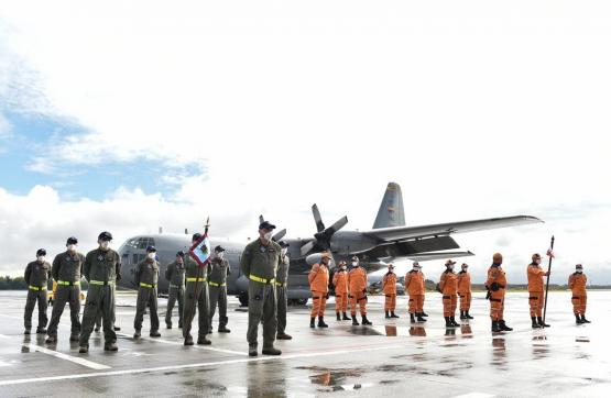 Aeronaves de la Fuerza Aérea Colombiana cumplirán misión humanitaria en Honduras