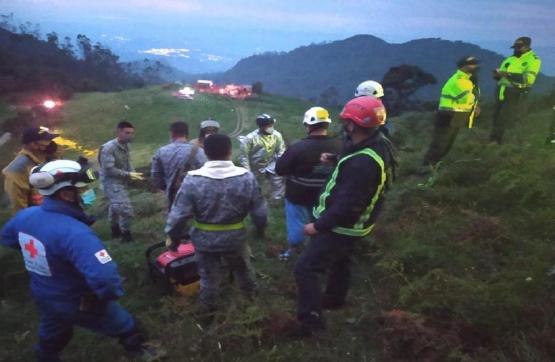 Fuerza Aérea Colombiana apoyó rescate de aeronave accidentada en Bojacá