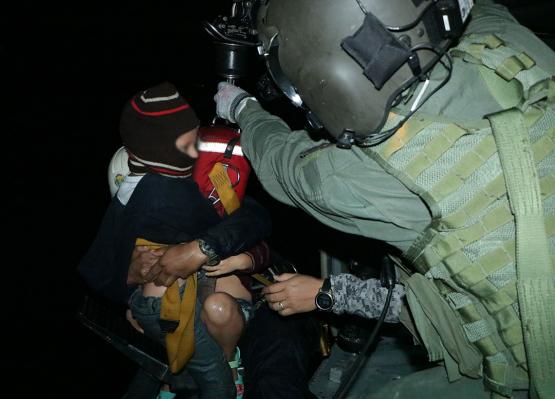 Intensa jornada de rescate fue efectuada por la Fuerza Aérea Colombiana en el Meta