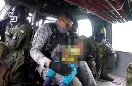 Un menor mordido por serpiente, fue evacuado en helicóptero de la Fuerza Aérea Colombiana