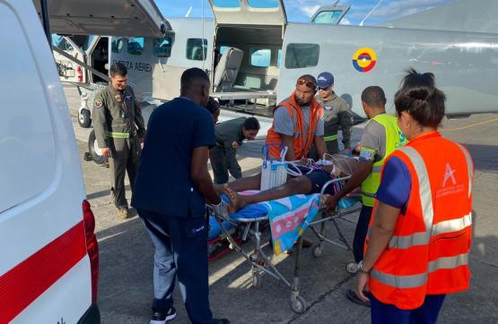 En aeronave Caravan C208-B, habitante de Providencia fue trasladado a San Andrés