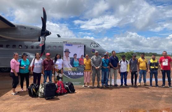 Fuerza Aérea Colombiana apoya a productores de cacao en el Vichada 