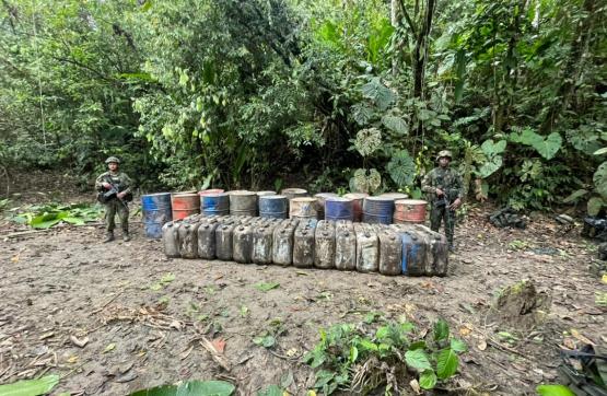 Fuerza Pública desmantela 71 laboratorios para el procesamiento de pasta base de coca y clorhidrato de cocaína