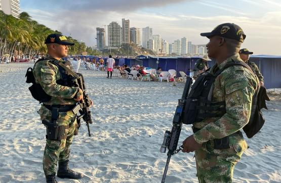 Fuerzas Militares refuerzan labores ante extorsión en Santa Marta