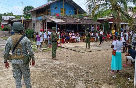  Fuerzas Militares refuerzan operaciones de control territorial y fluvial en el litoral de San Juan, Chocócon