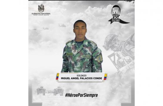 Héroe por siempre soldado Miguel Angel Palacios Conde 