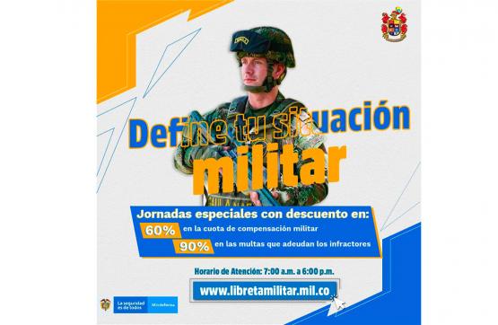 Mindefensa invitó a los colombianos a definir su situación militar en las jornadas especiales de la Dirección de Reclutamiento