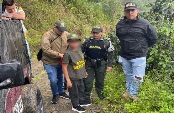 Ejército Nacional rescató a menor de edad presuntamente  secuestrado desde diciembre en Risaralda