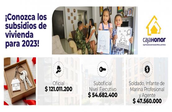 Mindefensa definió los aumentos para los subsidios de vivienda de la Fuerza Pública