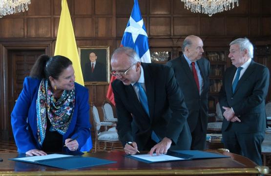 Los ministros de Relaciones Exteriores y de Defensa de Colombia y Chile se reúnen en el marco de la segunda reunión del Mecanismo de Coordinación y Consultas Políticas 2+2
