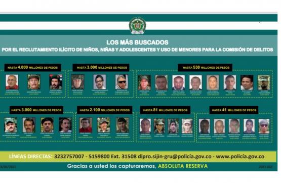 Inicia megaoperativo contra el reclutamiento ilegal y la utilización de niños y jóvenes