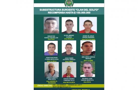 Recompensa de hasta $100 millones por responsables de asesinatos en Andes, Antioquia