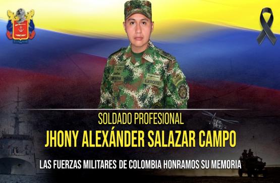 Soldado profesional Jhony Alexander Salazar Campo 
