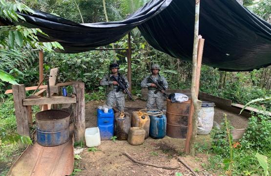 Fuerzas Militares neutralizan 12 laboratorios usados para el procesamiento de estupefacientes