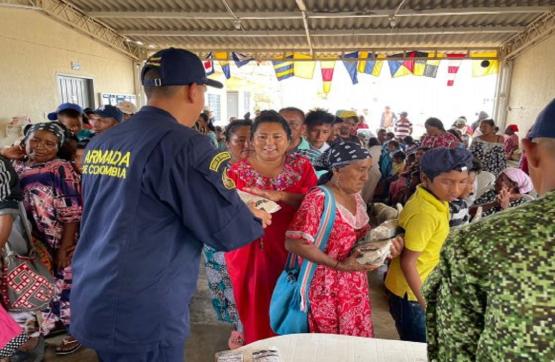 Armada de Colombia comprometida con el bienestar de la Alta Guajira