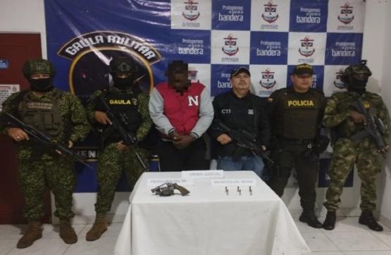 Fuerza Pública captura a alias ‘Cachetes’, uno de los delincuentes más buscados de la región
