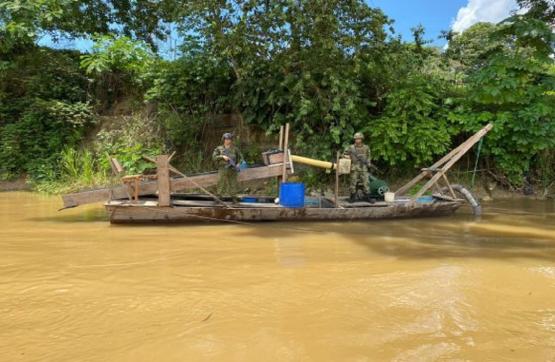 Ofensiva contra la minería ilegal en el sur del país