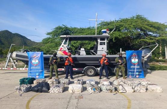 Incautados 459 kilogramos de clorhidrato de cocaína en área general de Santa Marta
