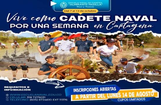 Se aproxima una gran aventura naval: Cadete por una Semana