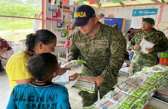 Con éxito finalizó jornada de apoyo en zona rural de Cartagena del Chairá