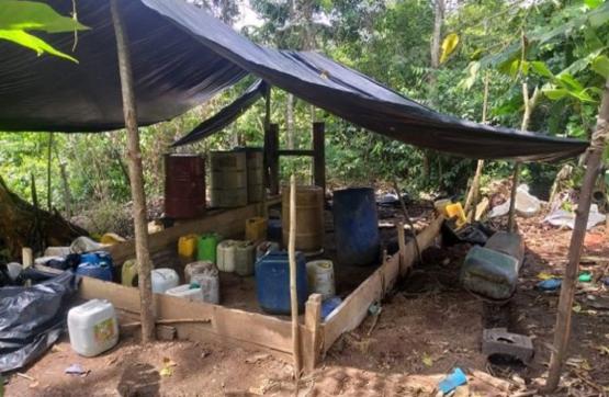 Fueron ubicados y destruidos 15 laboratorios usados para el procesamiento de pasta base de coca