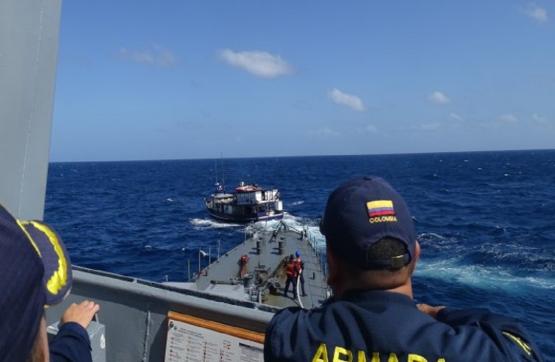 Armada de Colombia y autoridades hondureñas incautaron más de 2,5 toneladas de pesca ilegal