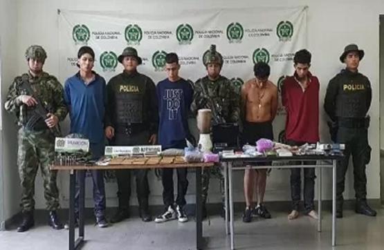 Ejército y Policía capturaron a cinco personas por el delito de narcotráfico