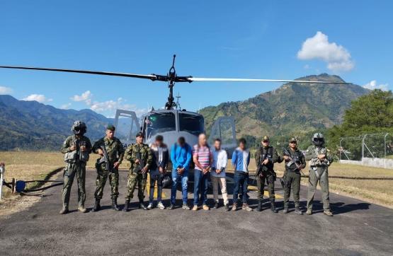 Capturados cinco presuntos responsables de extorsión en el sur del Tolima