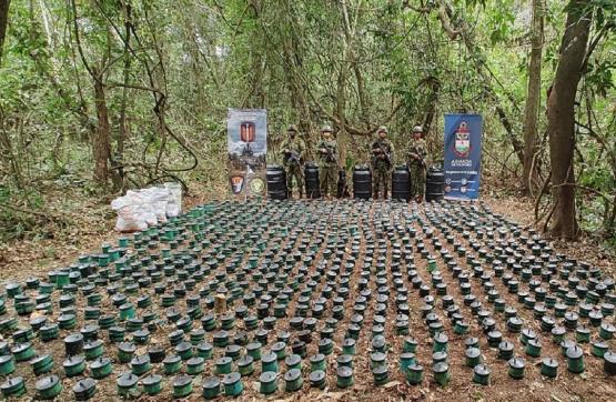 Fuerzas Militares ubicaron más de 2.100 minas antipersonal en el Meta