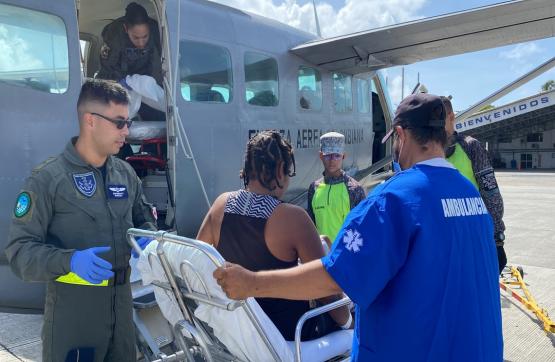 Hombre de la Isla de Providencia fue trasladado en una aeronave medicalizada Caravan C208-B 