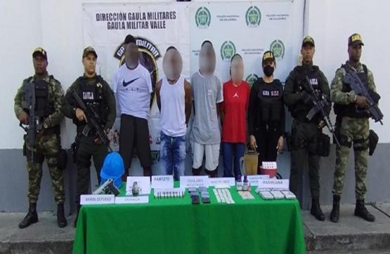 Ejército Nacional Desarticuló Banda Dedicada al Tráfico de Estupefacientes y la Extorsión en el Centro del Valle del Cauca