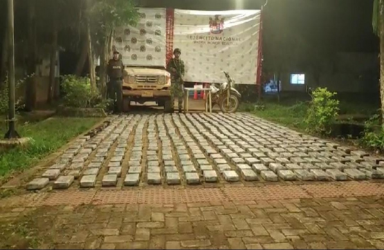 Ejército Nacional Incautó Más de 500 Kilos de Clorhidrato de Cocaína