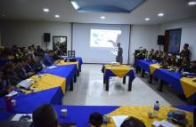 Primer encuentro regional de seguridad en Sabana de Occidente reunió a la Fuerza Pública y a los mandatarios locales electos