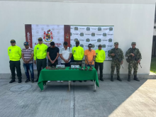 En Bugalagrande: capturados cuatro presuntos integrantes de un grupo delincuencial organizado