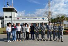La gobernadora del Tolima forja alianzas con su Fuerza Aeroespacial Colombiana