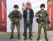 Tropas del Ejército capturaron a importante explosivista de las disidencias Dagoberto Ramos en Cauca