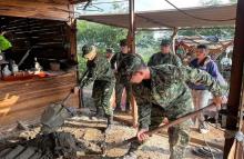Ejército Nacional y fundación Arturo Calle construyeron 5 cocinas ecoeficientes en San Cayetano, Norte de Santander