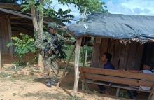 Fuerzas Militares llegaron con más de 220 uniformados para proteger a los pobladores de la zona rural de Segovia, Antioquia