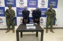 Capturados dos sujetos armados en el departamento del Chocó